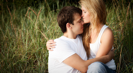 Image showing young couple embrace
