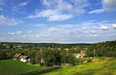 Image showing village at summer