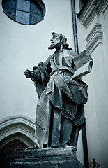 Image showing statue with book