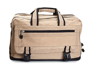 Image showing beige travel bag