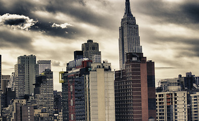 Image showing Skyscrapers of New York City in Winter