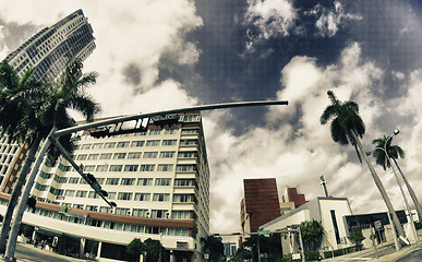 Image showing Streets and Buildings in Miami