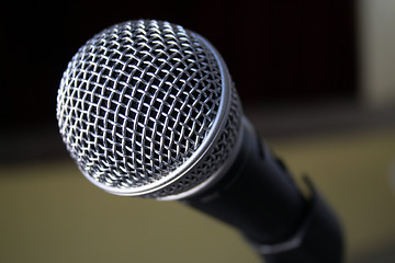 Image showing Microphone close-up