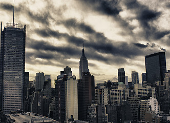 Image showing Skyscrapers of New York City in Winter