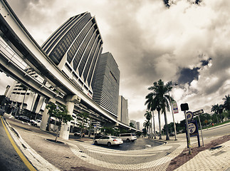 Image showing Streets and Buildings in Miami