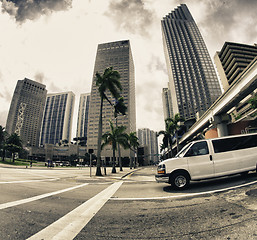 Image showing Streets and Buildings in Miami