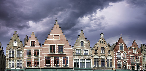 Image showing Buildings of Bruges in Belgium