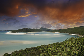 Image showing Colors of Whitehaven Beach, Australia