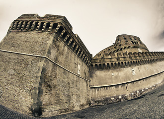 Image showing Castel Santangelo in Winter, Rome