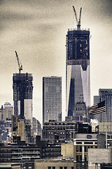 Image showing Tall Buildings under contruction in World Trade Center