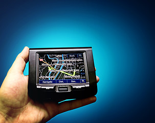 Image showing Gps in a man hand.