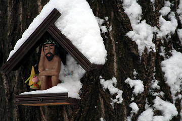 Image showing Snowy Jesus icon