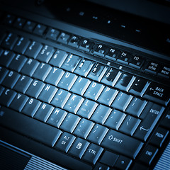 Image showing Modern and stylish laptop. 