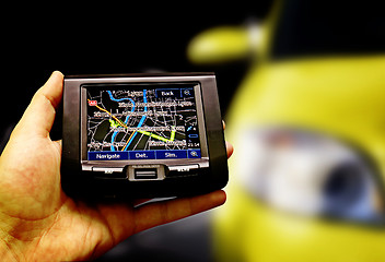 Image showing Gps in a man hand.