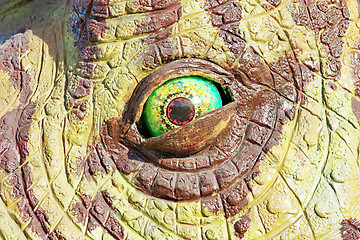 Image showing Triceratops dinosaur eye