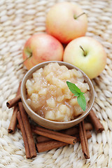 Image showing apples with cinnamon