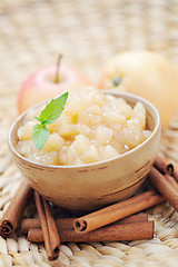 Image showing apples with cinnamon