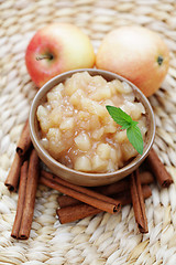 Image showing apples with cinnamon