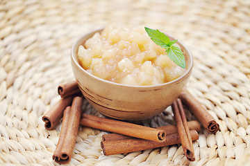 Image showing apples with cinnamon