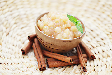 Image showing apples with cinnamon