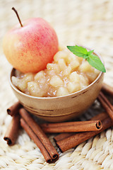 Image showing apples with cinnamon