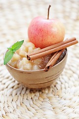 Image showing apples with cinnamon