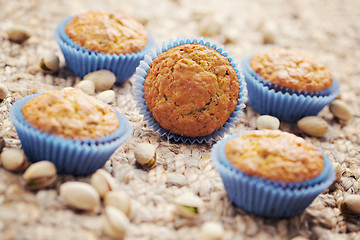 Image showing pistachio muffins