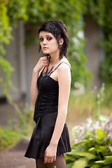 Image showing girl in gothic style