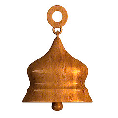 Image showing bell in wood (3D) 