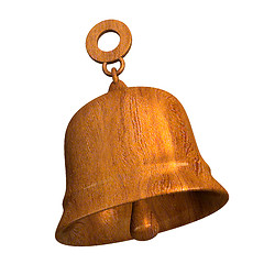 Image showing bell in wood (3D) 