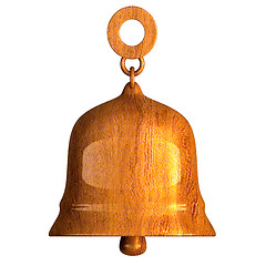 Image showing bell in wood (3D) 