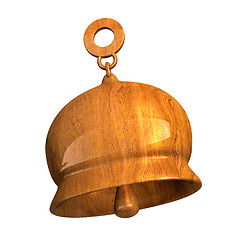 Image showing bell in wood (3D) 