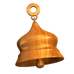 Image showing bell in wood (3D) 