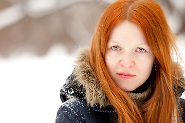 Image showing redhaired young woman