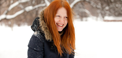 Image showing redhaired young woman