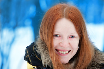 Image showing redhaired young woman