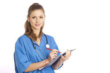 Image showing doctor with clipboard