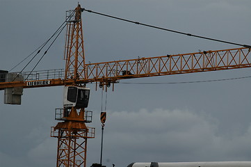 Image showing Construction crane against the sky