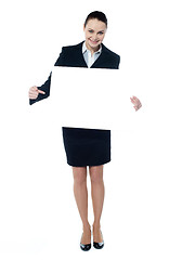 Image showing Female representative of a company