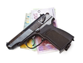 Image showing Gun And Money