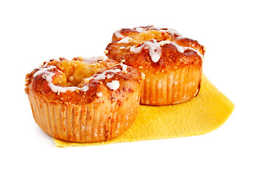 Image showing two apple cakes