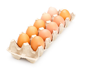 Image showing Eggs In Tray