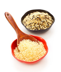 Image showing Bowls Of Raw Rice