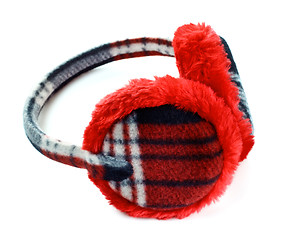 Image showing red earmuff