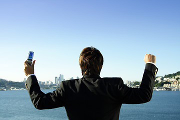 Image showing Happy businessman