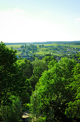 Image showing aerial view rural landscape