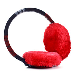 Image showing red earmuff