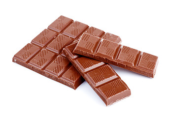 Image showing milk chocolate sticks