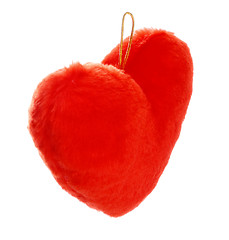 Image showing red heart shaped pillow