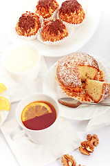 Image showing Tea With Cakes